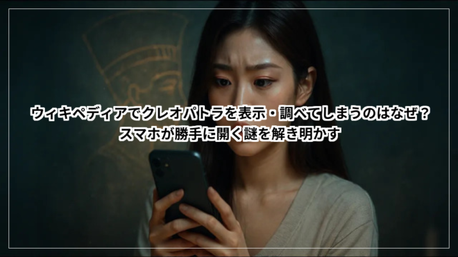 ウィキペディアでクレオパトラを表示