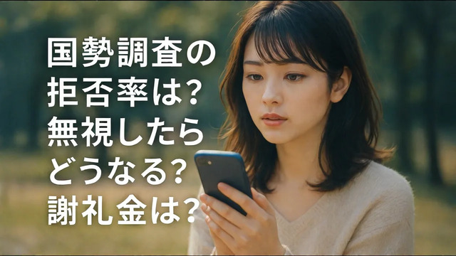 国勢調査の拒否率・罰則・謝礼金